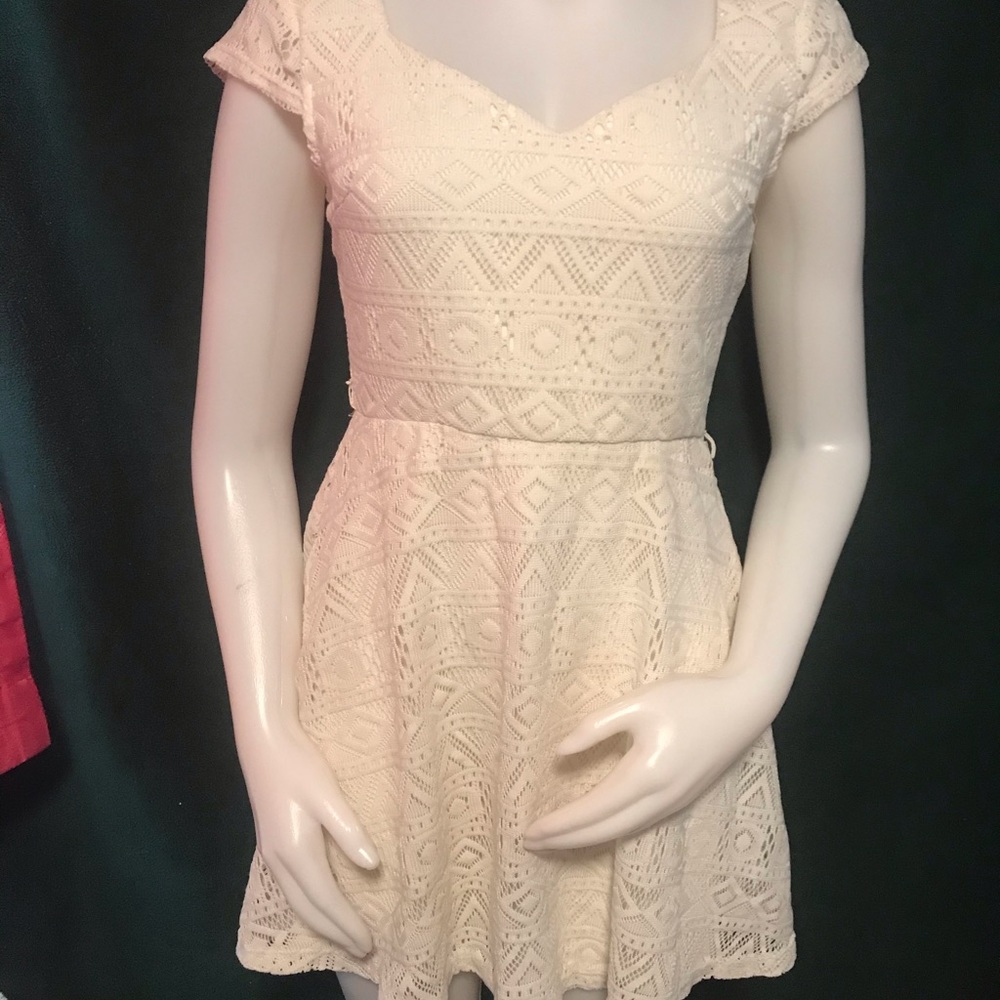 white mini dress